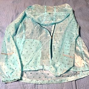 Nike Women’s Running Jacket.  Size M- light blue/aqua- NWOT